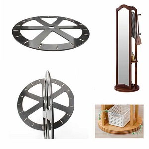 Base Giratoria de Plástico de 6, 9, 12 y 13 Pulgadas para Muebles, Exhibidores, Espejos y Soportes para Zapatos - Product Image 1