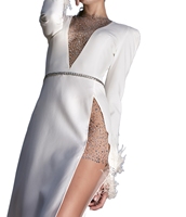 2021 mode Offres Spéciales élégant paillettes fente robes rouges robes d'invité de mariage pour les femmes