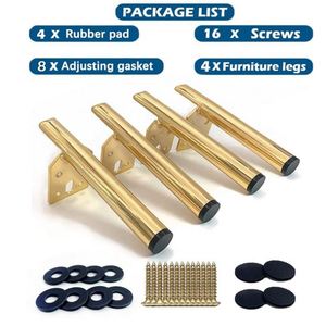 Modern Luxury Chrome Furniture <b>Legs</b> Gold Metal Iron <b>for</b> Living Room Bedroom Workshop <b>Sofa</b> Bed & Cabinet - Product Image 2