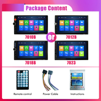 7010B 7012B 7018B 7023 Écran tactile 7 "Autoradio Double Din Full Touch Car Mp5 Player Car Mp5 Player Car Mp5 Dvd Player Android Mp5 Player