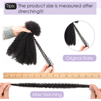 Originea Prezzo all'ingrosso Capelli Umani Vergini Brasiliani Remy Doppia Trama Afro Kinky Micro Locs Extension Personalizzabili