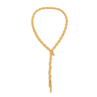 Collier T-stage en alliage plaqué or/argent, chaîne plate tressée en os de serpent, style européen et américain, simple et tendance pour femme