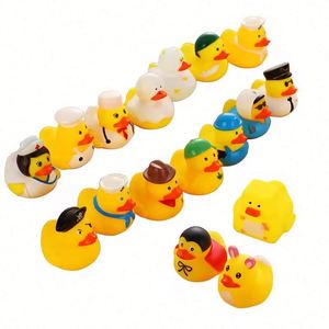 Floating <b>Bath</b> Toy Nurse Occupation Squeaker 2 Inch Yellow Ducky Bulk Assortment Rubber Duck - Product Image 1