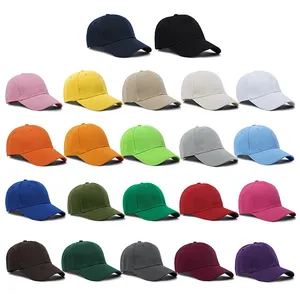 Factory Custom Design Logo 6 Panel Embroidery Plain Baseball Hat Unisex Adjustable Blank Plain Sport Baseball Caps For Men