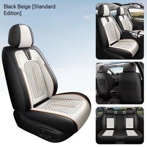 Funda de Asiento de Coche Universal de Lujo de Alta Calidad 2026, Funda de Asiento de Coche de Cuero Azul Impermeable para 5 Plazas, Juego Completo - Product Image 2