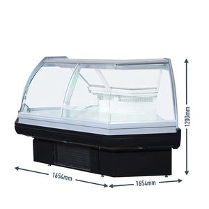 Vitrinas refrigeradas de temperatura única con congelador de nevera comercial de alta calidad con puertas de vidrio - Product Image 2