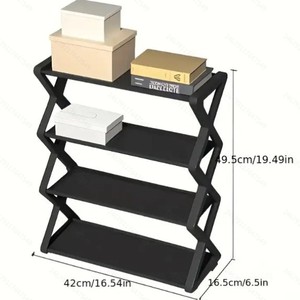 TEMU Xiyin Cross-border Dropshipping - Factory Direct Sales Creative X-shaped Dustproof <b>Shoe</b> <b>Rack</b> for Home Use - Easy Assembly - Product Image 1