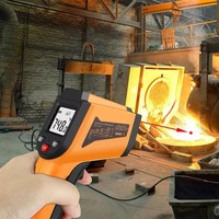 GM320 termometer inframerah, pengukur suhu Laser Digital tanpa sentuhan Harga industri