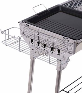 Griglia per <span class=keywords><strong>Barbecue</strong></span> in acciaio inossidabile con Set completo all'aperto griglia per <span class=keywords><strong>Barbecue</strong></span> a carbone <span class=keywords><strong>pieghevole</strong></span> portatile per Picnic in campeggio festa di attività in famiglia - Product Image 4
