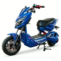Moto électrique pour adultes avec pédales War Wolf 1200W haute vitesse 60V Streetbikes MAYA XZL 70km/h