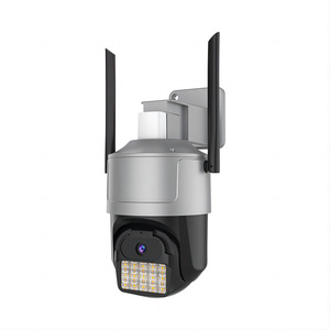 กล้องเครือข่าย 1440P เลนส์ 4 มม. PTZ กลางแจ้ง มองเห็นสีในเวลากลางคืน ซูมได้ 360 องศา พร้อมอินฟราเรด 15 เมตร จัดเก็บข้อมูลบนคลาวด์ - Product Image 2