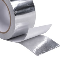 Ruban adhésif en aluminium polyéthylène renforcé, auto-adhésif, imperméable, ignifuge, à haute adhérence, argenté