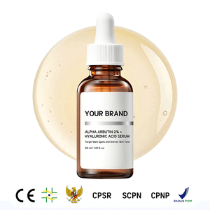 Sérum Visage Marque Blanche <span class=keywords><strong>Alpha</strong></span> Arbutine <span class=keywords><strong>2</strong></span>% Acide Hyaluronique Bio <span class=keywords><strong>HA</strong></span> Éclaircissant Anti-Taches Brunes Anti-Rides - Product Image 1