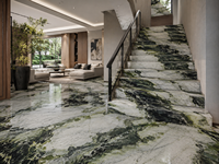 Dalles de marbre vert Tiffany pour comptoirs de cuisine, carreaux de sol, tables basses, buffets, crédences, éviers de salle de bain et panneaux muraux