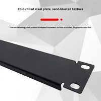19-Zoll-Schwarzmetallschrank 1U Backplane Blind Plate Netzwerks erver Cooling Shield Telecom Parts Zubehör Abdeckplatte