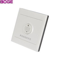 Interruptor de Pared con Control por Voz y Luz, Retardo de Tiempo, Material de PC, para Pasillos Interiores