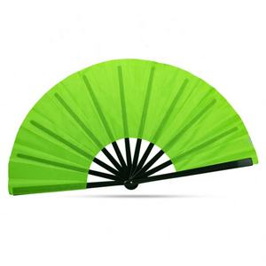 Bamboo Rave <b>Large</b> Custom Printed Folding 13INCH Hand <b>Fan</b> With Logo - Product Image 6
