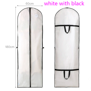 कस्टम लोगो ने कपड़े पहने कपड़े सूट धूल कवर ब्राइडल शादी की पोशाक उपहार बैग वाटरप्रूफ कपड़े भंडारण पेवा लटका परिधान बैग - Product Image 6