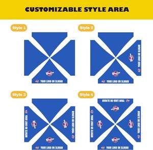 Tienda con dosel emergente resistente a los rayos UV impermeable con estampado personalizado, refugio plegable moderno de fácil instalación para eventos para exposiciones de mercado al aire libre - Product Image 6