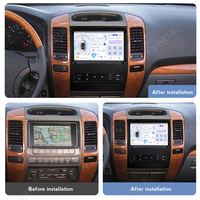 MEKEDE X10 X20 X30 X40 UIS7865 QLED DSP Wireless Android Auto untuk Toyota Land Cruiser Prado Lexus GX470 GX 470 J120 2002-2009