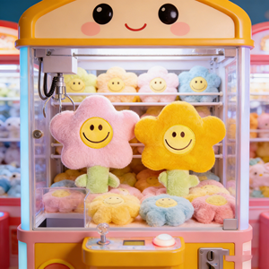 ตุ๊กตาดอกไม้ยิ้มแย้มลายการ์ตูนขายส่ง ขนาด 8 นิ้ว ของเล่นตุ๊กตาสัตว์นุ่มนิ่ม การ์ตูนอนิเมะ ของเล่นเด็ก สำหรับร้านเครื่องคีบตุ๊กตา - Product Image 1