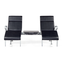 Chaise longue de repos pour l'aéroport, chaise inclinable pour la salle d'attente du terminal de l'aéroport
