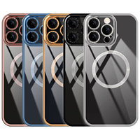 Étui de galvanoplastie de charge sans fil magnétique officiel d'origine pour accessoires de couverture de téléphone arrière Iphone 16