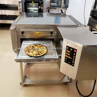 Máquina Automática para Hacer Pizza para Restaurantes Comerciales, Horno de Túnel Continuo para Pizza y Tartas de Huevo de 12/18/32 Pulgadas