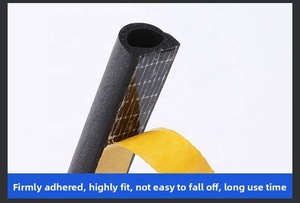 Bandes d'étanchéité acoustiques et résistantes aux intempéries en caoutchouc EPDM industriel renforcé de maille, auto-adhésives, pour portes en bois, découpe sur mesure - cuishi - Product Image 5