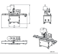Machine de remplissage de petites bouteilles en stock usine, prête à l'emploi, pour petites entreprises, à buse unique, pour liquides, pâtes et sauces, 5ml - 2000ml, pompe à engrenages