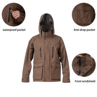 Veste de pluie imperméable pour homme Outdoor Ventures, veste hardshell pliable, idéale pour la randonnée, le golf et la course à pied