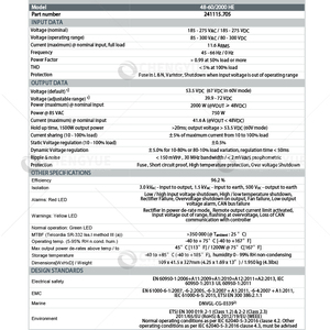 Eltek flatpack2 Viễn Thông Điện Chỉnh lưu biến tần 220V 2000W AC DC mô hình 241115.705 - Product Image 6