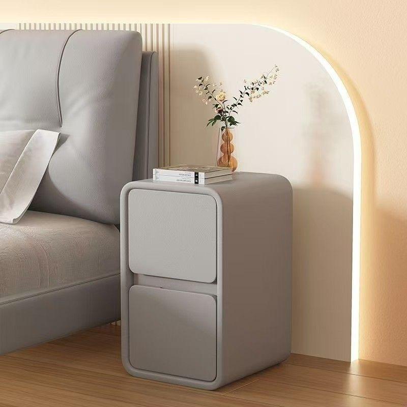 Solid Wood Modern Nightstand Small and Luxurious High-end Style Home ...