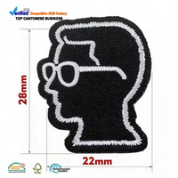 Écussons en tissu à transfert thermique écologiques, étiquettes textiles en sergé lavables personnalisées avec logo de marque sur mesure