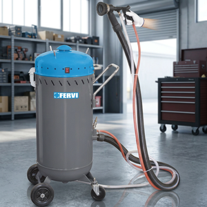 เครื่องขัดพื้นกลางแจ้ง FERVI พร้อมเครื่องดูดฝุ่น มอเตอร์ 1.2 กิโลวัตต์ แรงลม 420 ลิตร/นาที และแรงดัน 8 บาร์ สำหรับทำความสะอาดอุปกรณ์ - Product Image 3