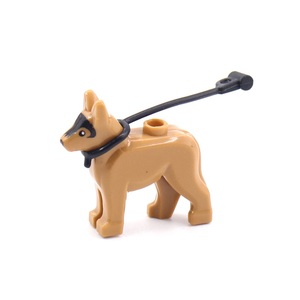 Moc Gạch Đức Shepherd Dog Động Vật Con Chó Nhỏ Hình Con Chó Nhỏ vả Con Chó Dây Xích Quân Đội Người Lính Các Bộ Phận Phụ Kiện Gạch Đồ Chơi - Product Image 2