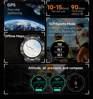 Reloj Inteligente Ai Wallpaper con Batería de 1200 mAh, Unisex, Deportivo, para la Salud, con Llamadas Telefónicas, Brújula, GPS, Rastreador, Nuevo KC108