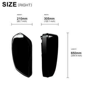 Sacoches arrière en plastique ABS noir brillant + fibre de verre pour Softail FXBB FXST 2018+ Sacoches ABS coupées 24L pour CVO Road - Product Image 2