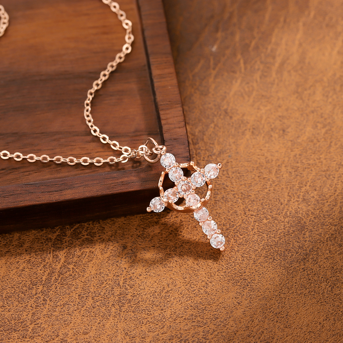 rose gold cross