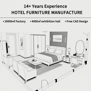 חדר אירוח מודרני מיטה זוגית פאנל סִגְנוֹן ערכות חדר שינה במלון עץ 5 כוכבים גודל סטנדרטי חדר שינה מיטת מלון יוקרתית עם שידת לילה - Product Image 6