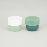 Pot en plastique PP mat Mason avec couvercle, couleur personnalisable, 50g, 100g, 150g, 200g, 250g, 100 ml