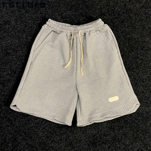 Pantalones cortos personalizados de tela sostenible para hombre, pantalones cortos de algodón en blanco de alta calidad para correr, pantalones cortos informales de verano para hombre - Product Image 3