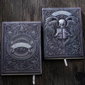 Carnet <span class=keywords><strong>Death</strong></span> Angel personnalisé en similicuir gaufré, journal d'écriture à reliure sans fil, style sombre, cadeau idéal - Product Image 2