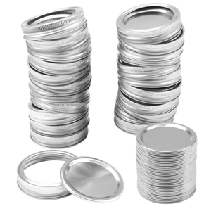 Tapas de enlatado de <span class=keywords><strong>boca</strong></span> regular 70mm 86 Tapa de rosca de metal separada y dividida de dos piezas para tarro Mason - Product Image 4