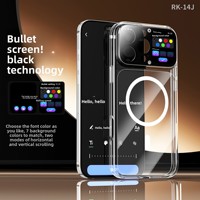 Étui de téléphone intelligent RK-14J AI, nouvelle arrivée, avec télécommande à écran intelligent pour iPhone 16 Pro Max