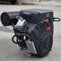 Moteur à essence bicylindre DHT1000E 36 CV, moteur bicylindre en V, moteur de générateur Ducar 2 cylindres