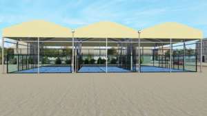 Суперпанорамный корт для падел-тенниса со съемной крышей, для использования в помещении и на улице, оптовая цена от китайского поставщика, быстрая доставка - Product Image 3