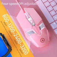 Ratón con luz de respiración colorida USB con cable G12 al por mayor, ratón para juegos, ratón de programación Macro, ratón de ordenador