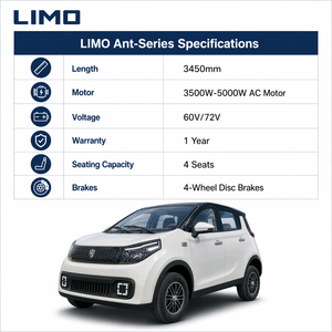 LIMO 4 roues, nouvelle voiture électrique mini-urbaine, véhicule électrique pour trajets urbains sur <span class=keywords><strong>de</strong></span> courtes distances - Product Image 3