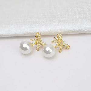 Juego de Collar y Aretes de Plata S925 con Forma de Lazo, Accesorios Personalizados para DIY, Semi-Acabados 1339 para Regalo - Product Image 4